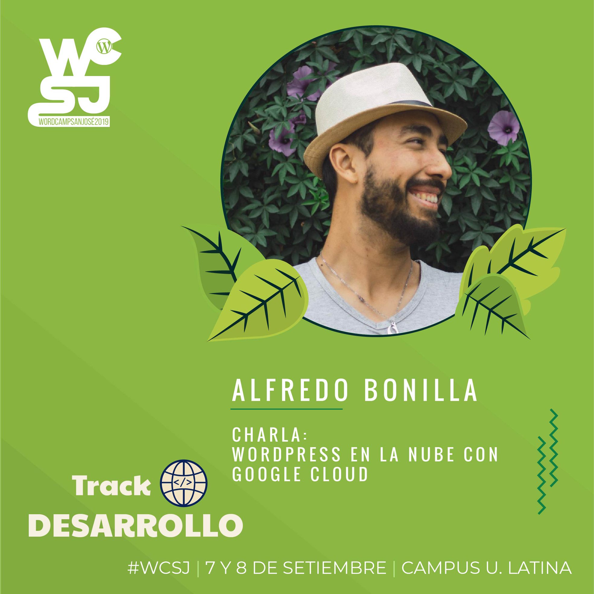 Alfredo Bonilla ponente WordCamp 2019