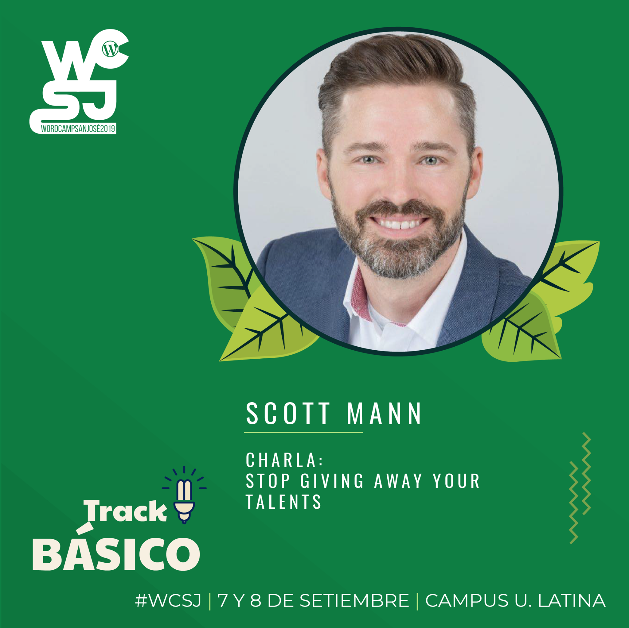 Scott Man ponente del WordCamp San José 2019