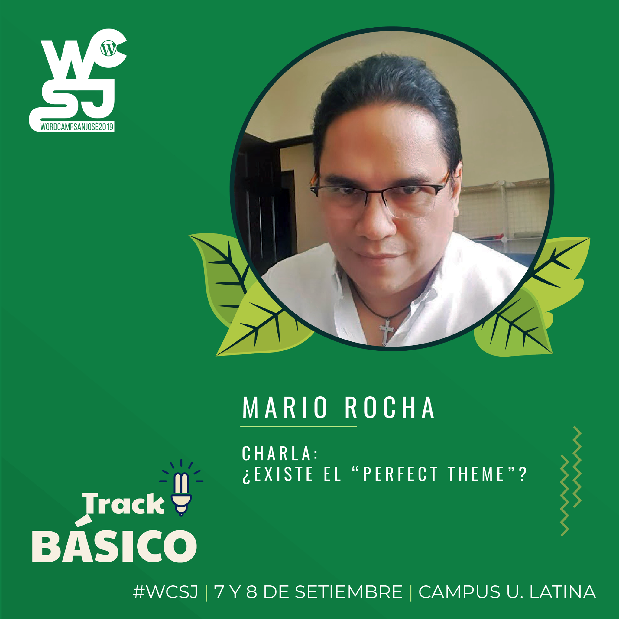 Mario Rocha ponente del WordCamp SJ 2019